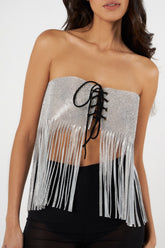 KENZA Silver Blouse by Retail Agenda