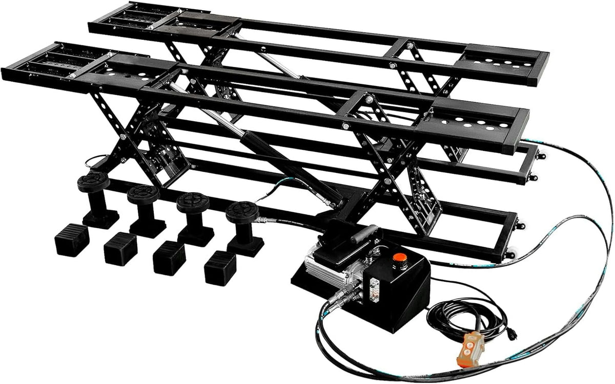 Jocisland Portable Car Lift, Capable of Lifting 5000 LBS Quick Jack with a Maximum Height of 26", Car Lifts for Shop and Home Garage, Black