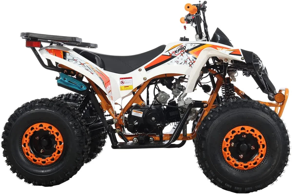 X-Pro Brand New 125cc Gas ATV, Automatic Transmission w/Reverse Electric Start Big 19"/18" Tires