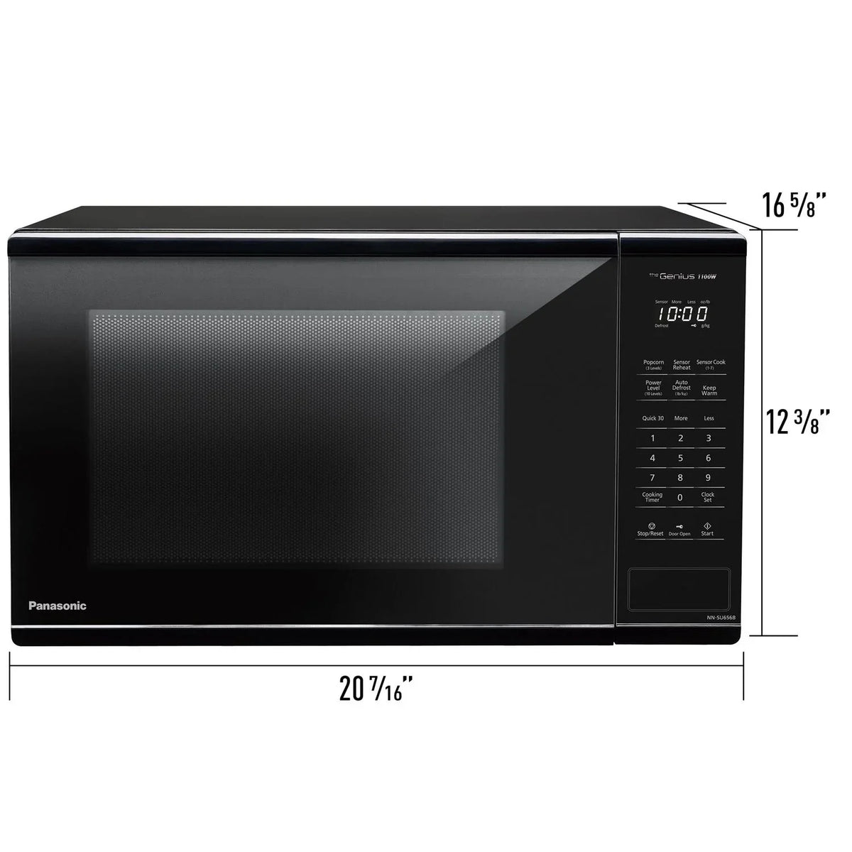 Panasonic New 1.3 Cu. ft. 1100W Genius Sensor Countertop Microwave Oven in White