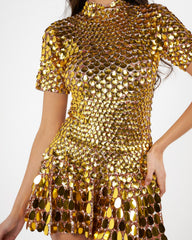 NALA Gold Midi Dress by Retail Agenda