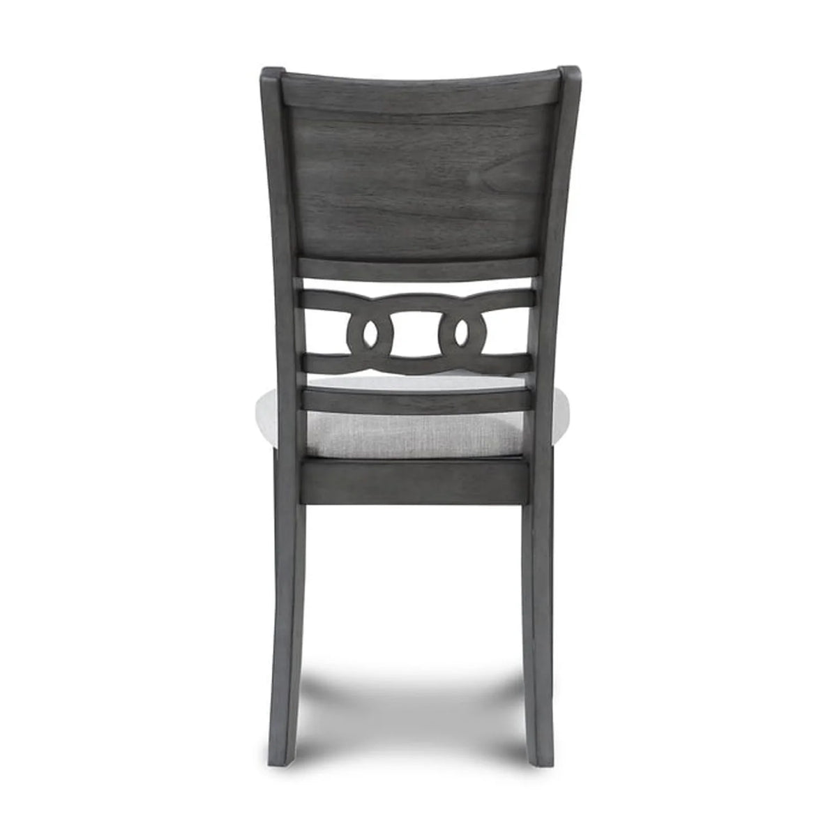 New Classic Gia 3 Piece Contemporary Rubberwood Dining Table Set, Gray