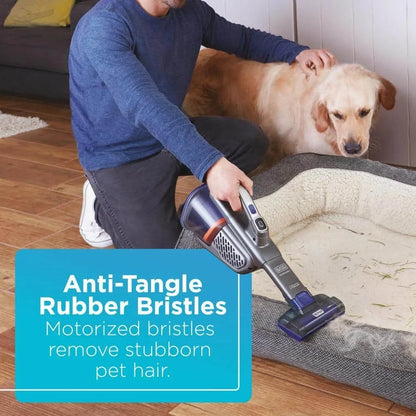 BLACK+DECKER dustbuster furbuster AdvanceClean+ Cordless Pet Handheld Vacuum, HHVK515JP07