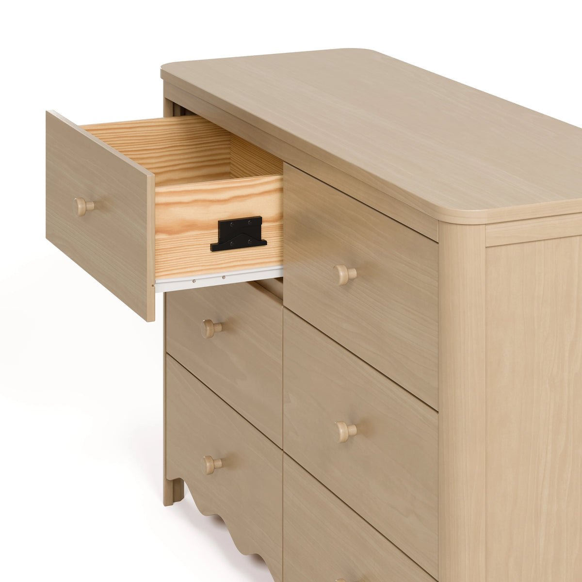 Storkcraft Casablanca 6 Drawer Nursery Dresser, Sage