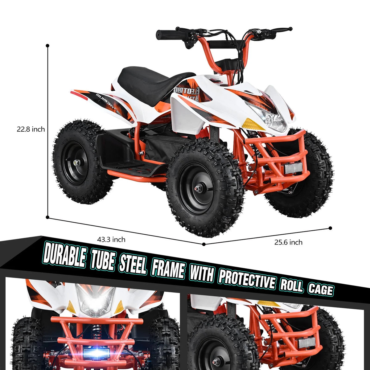 Aoemoe 500W Ride-On Racer �C 15mph Speed, 36V Battery, 45�C60 Min Play, Blue