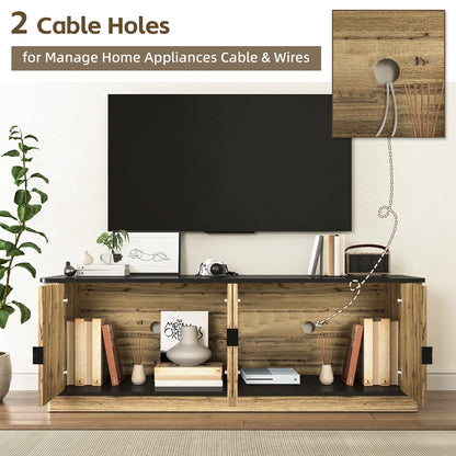 TV Stand, Modern Entertainment Center for TVs Up to 75 inch