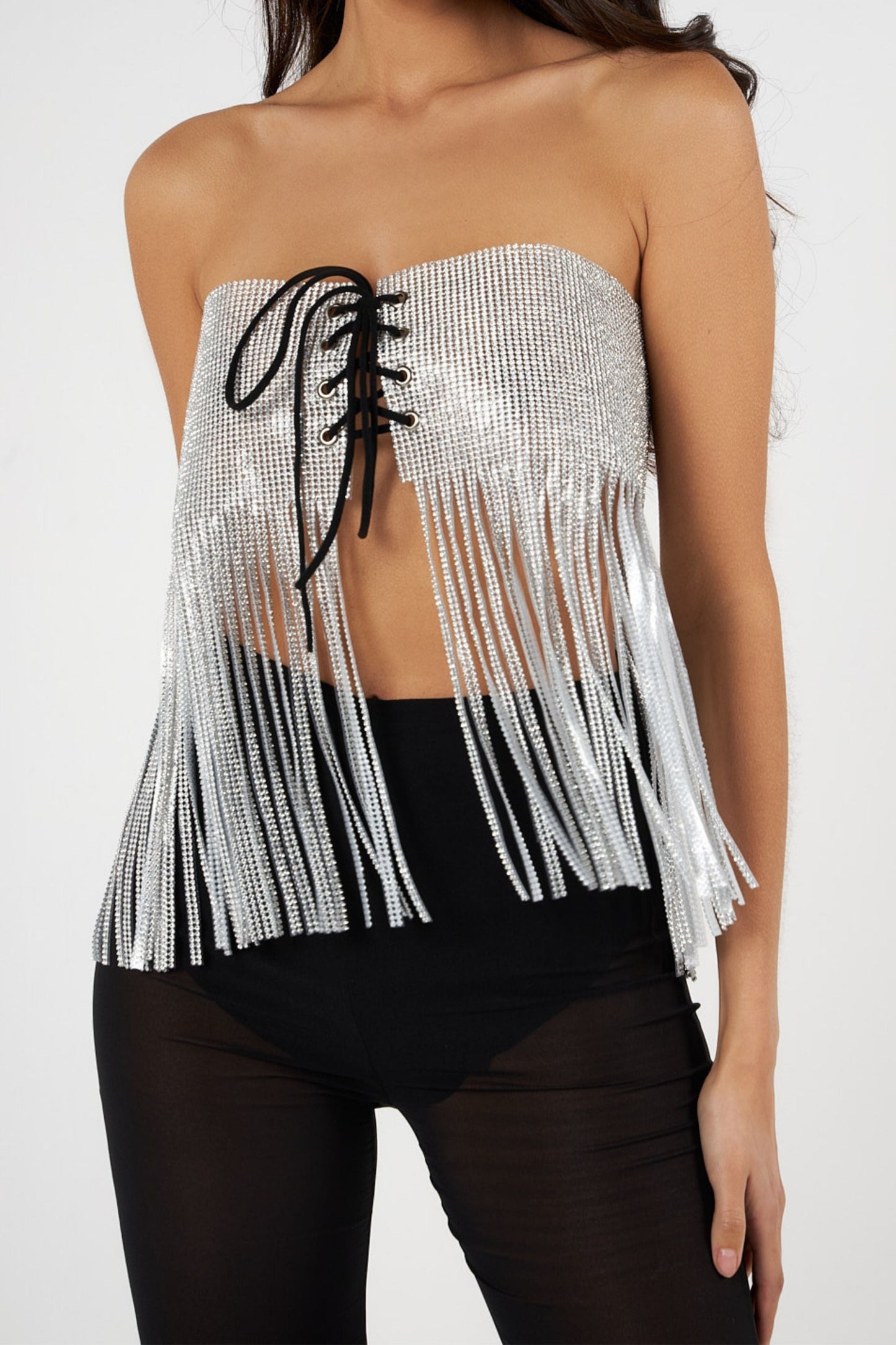KENZA Silver Blouse by Retail Agenda