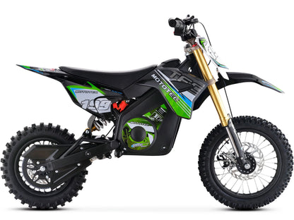 MotoTec 36v Pro Electric 1000W Dirt Bike, Lithium Blue