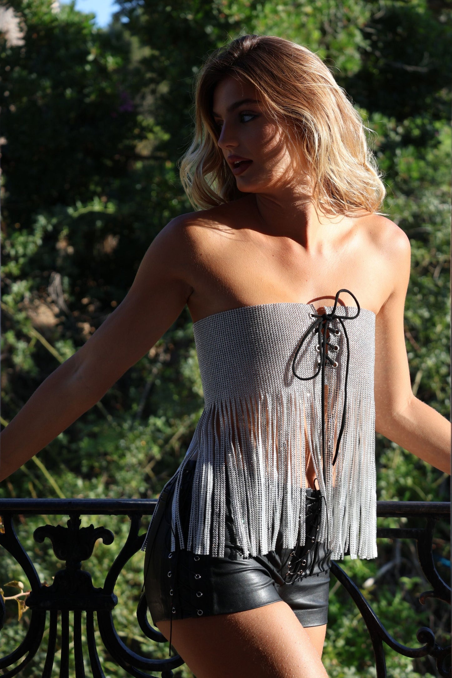 KENZA Silver Blouse by Retail Agenda
