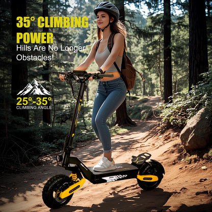 Off Road Electric Scooter for Adults, 1200W Motor Fast E Scooter, Up to 28MPH Top Speed & 20Miles Long Range, 11" Off-Road Tires, 330lbs MAX Load, Foldable