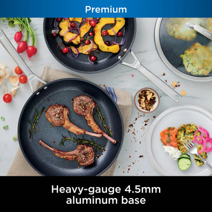 Ninja NeverStick Premium Hard-Anodized 10-Piece Cookware Set, C39010