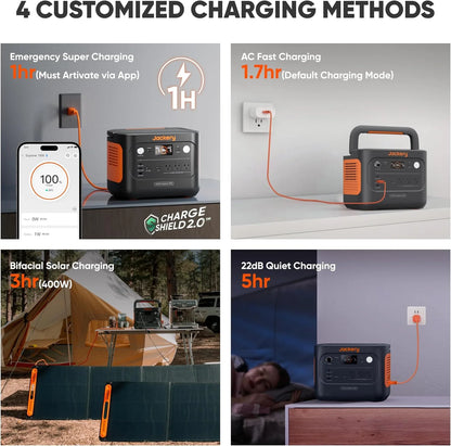 Jackery Solar Generator 1000 v2(2024 New), 1060Wh Portable Power Station with 200W Solar Panel
