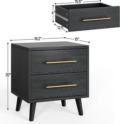 Lofka King Bedroom Furniture Set - Includes One King Bed Frame, Two Nightstands and 2 Dressers for Modern Home Decor