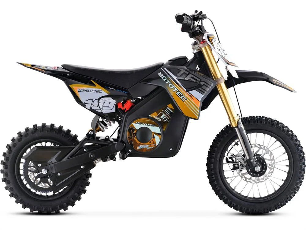 MotoTec 36v Pro Electric 1000W Dirt Bike, Lithium Blue