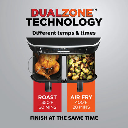 Ninja?? Foodi?? 6-in-1 Smart 10-qt. 2-Basket Air Fryer
