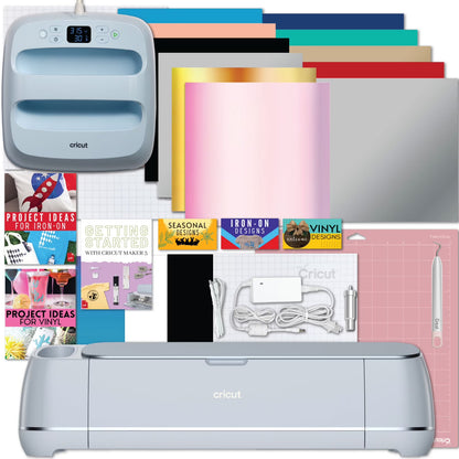 Cricut Maker 3 Electric Die-Cutting Machine with Rainbow Vinyl and Tools Bundle