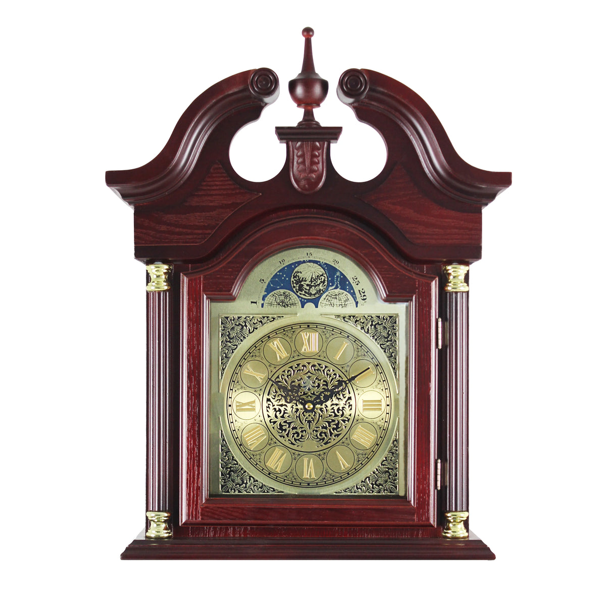 72" Floor Standing Grandfather Clock in Cherry Finish