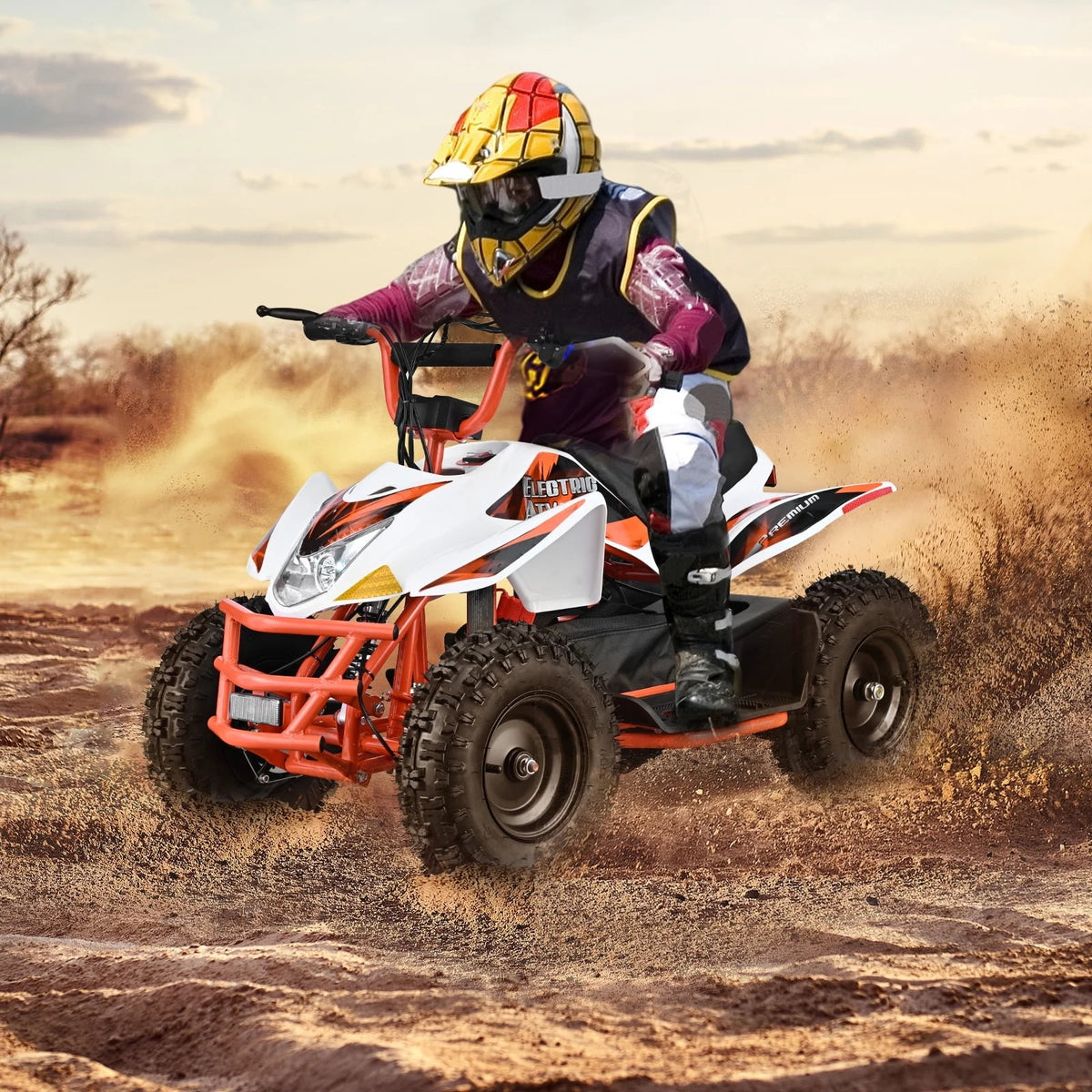 Aoemoe 500W Ride-On Racer �C 15mph Speed, 36V Battery, 45�C60 Min Play, Blue