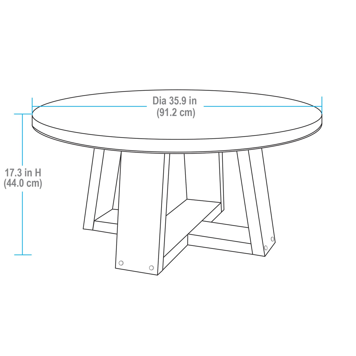Better Homes & Gardens Ezra Coffee Table, Walnut finish