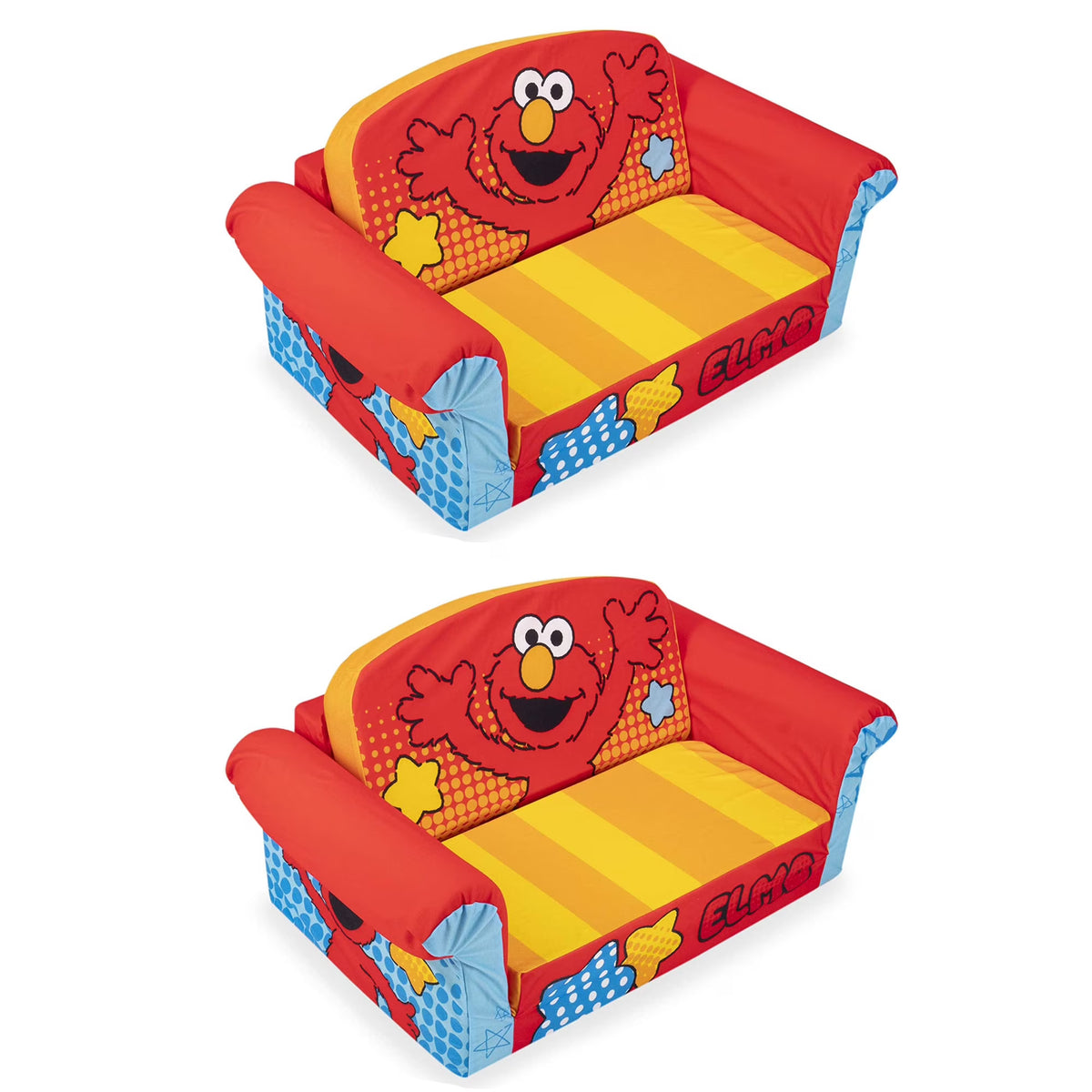 Marshmallow Furniture 2 Pack 2-in-1 Flip Open Foam Sofa Bed, Toy Story 4