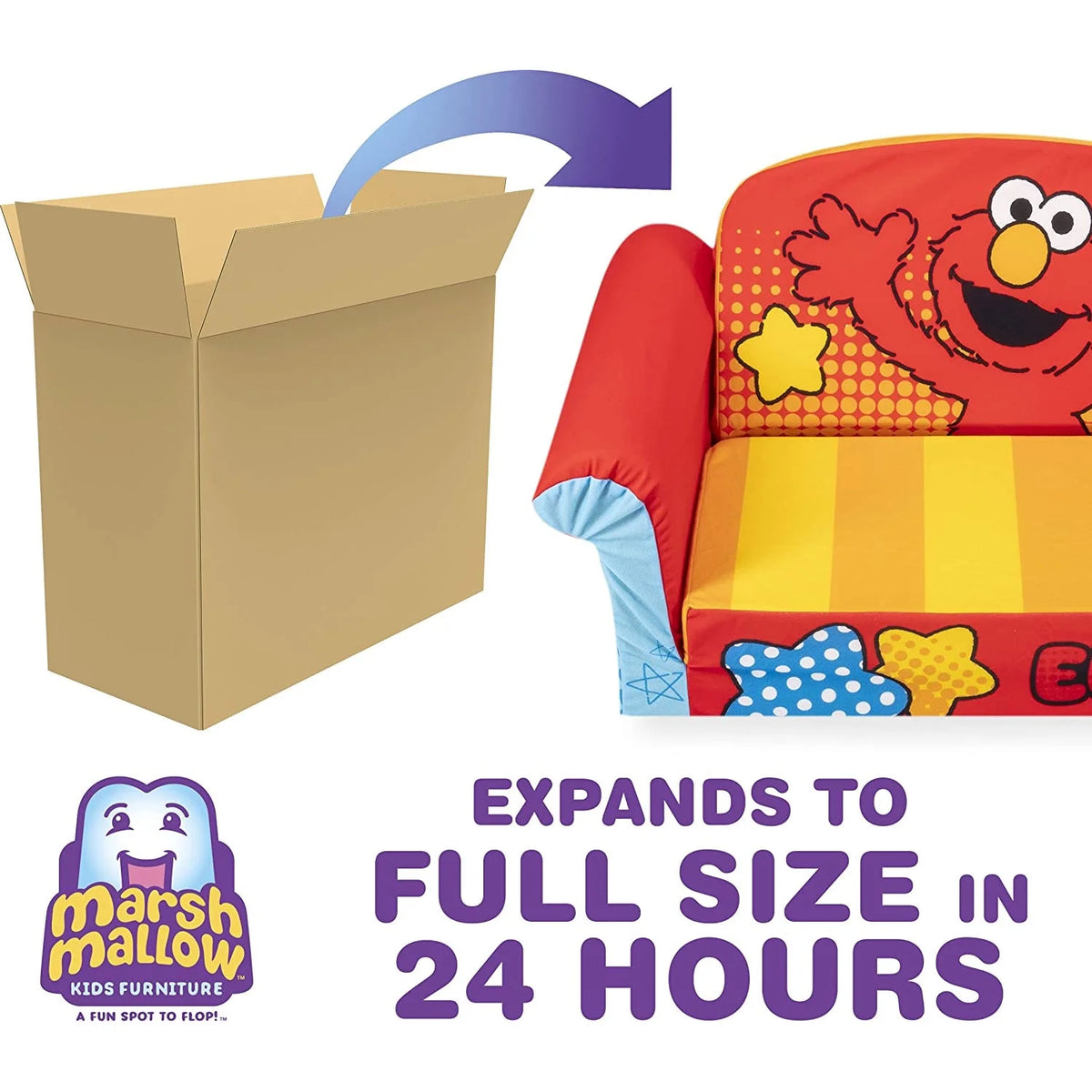 Marshmallow Furniture 2 Pack 2-in-1 Flip Open Foam Sofa Bed, Toy Story 4
