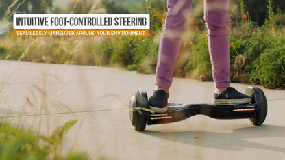 Razor Hovertrax Prizma- Black. Lighted Hoverboard for Child &amp; Teen. up to 9 mph. UL2272 Certified