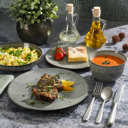Gibson Elite Matisse 16-Piece Dinnerware Set - Taupe