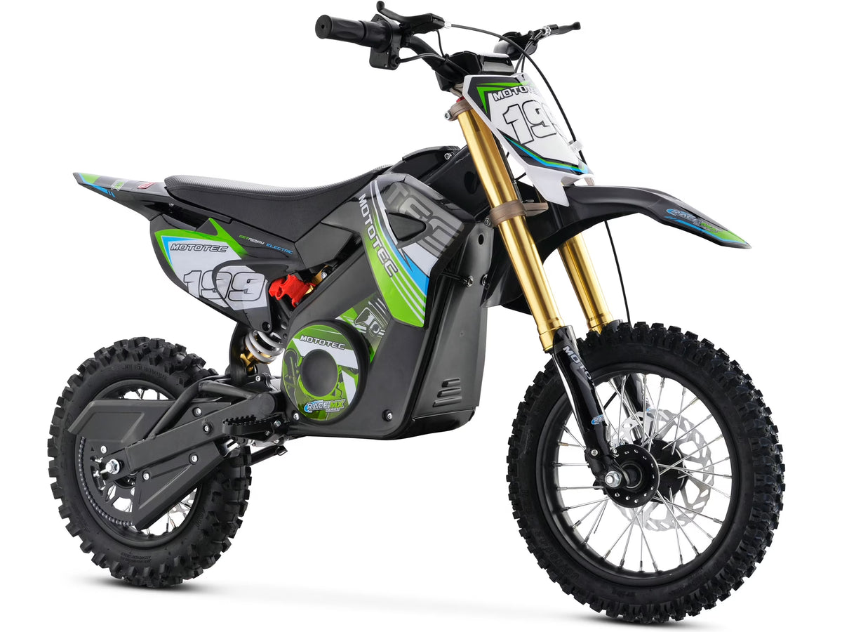 MotoTec 36v Pro Electric 1000W Dirt Bike, Lithium Blue