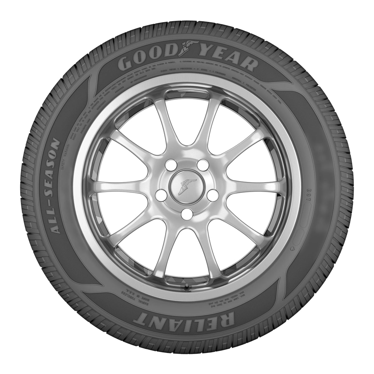 Goodyear Reliant All-Season 185/65R15 88H All-Season Tire Fits: 2017 Hyundai Accent LE, 2013-14 Honda Fit EV