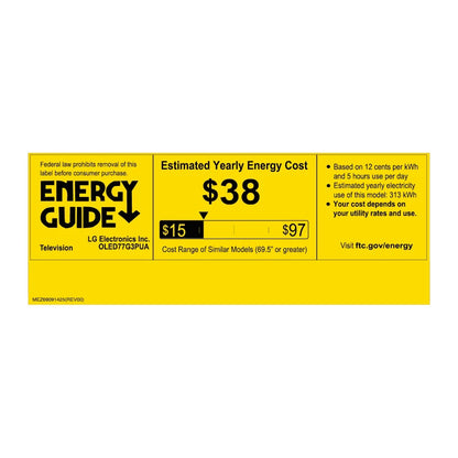 LG 77" Class 4K UHD OLED Web OS Smart TV with Dolby Vision G3 Series - OLED77G3PUA