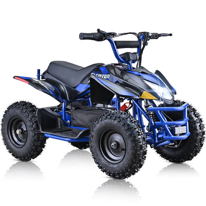 Aoemoe 500W Ride-On Racer �C 15mph Speed, 36V Battery, 45�C60 Min Play, Blue