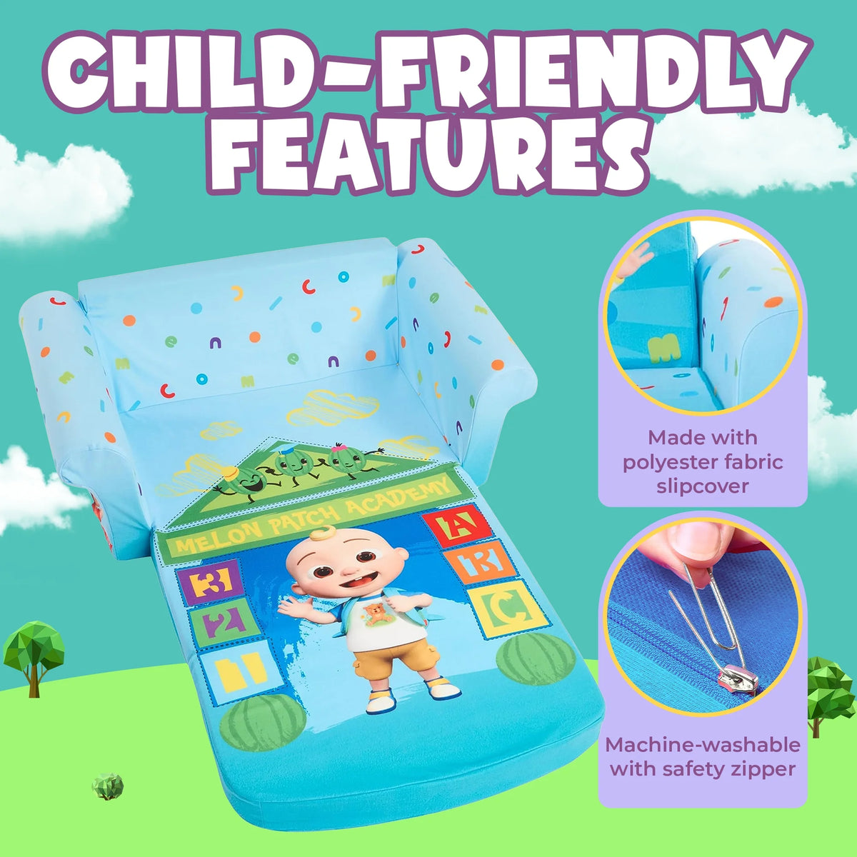 Marshmallow Furniture 2 Pack 2-in-1 Flip Open Foam Sofa Bed, Toy Story 4