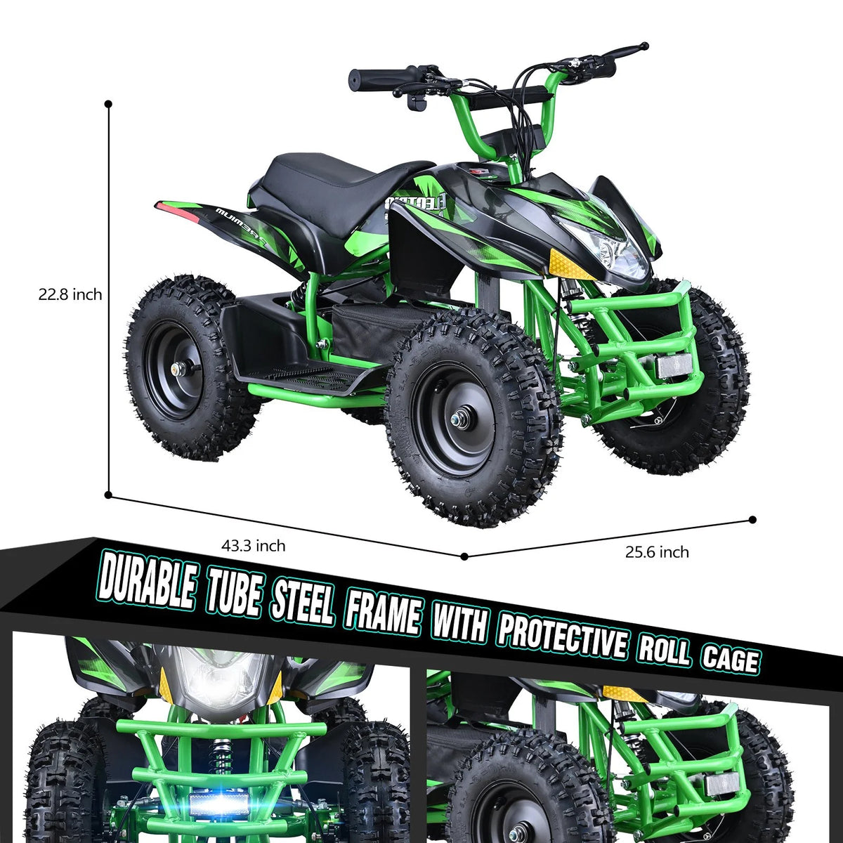 Aoemoe 500W Ride-On Racer �C 15mph Speed, 36V Battery, 45�C60 Min Play, Blue
