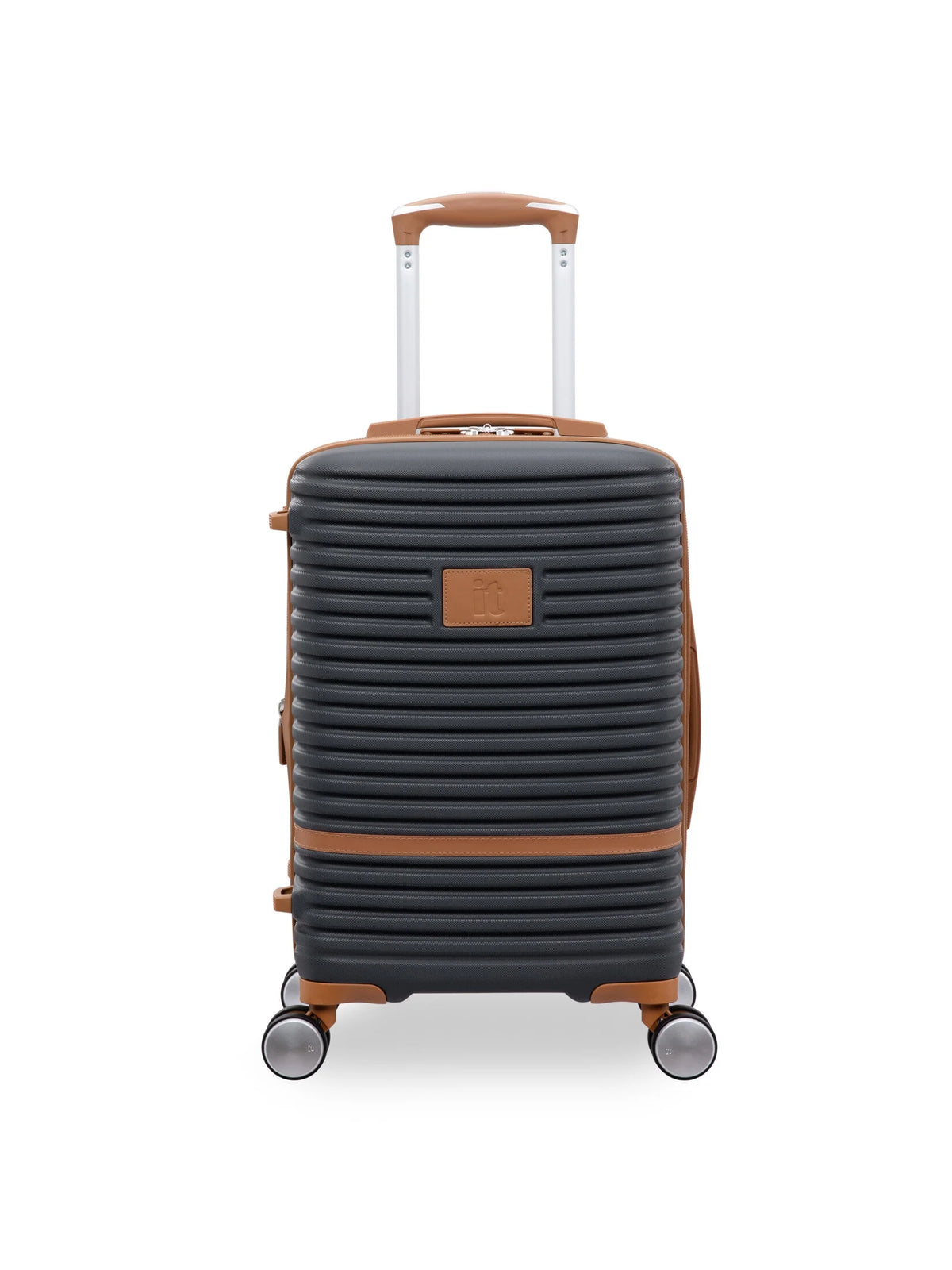 it luggage Replicating 21.5" Hardside Expandable Carry-on Spinner Luggage, Gray