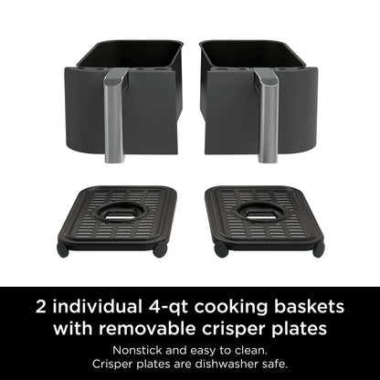 Ninja Foodi 6-in-1 8-quart 2-basket Air Fryer with DualZone Technology