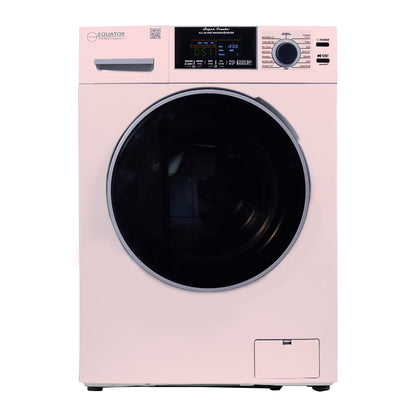 Equator All-in-One Washer Dryer VENTLESS/VENTED PET cycle 1.62cf/15lbs 110V in Pink