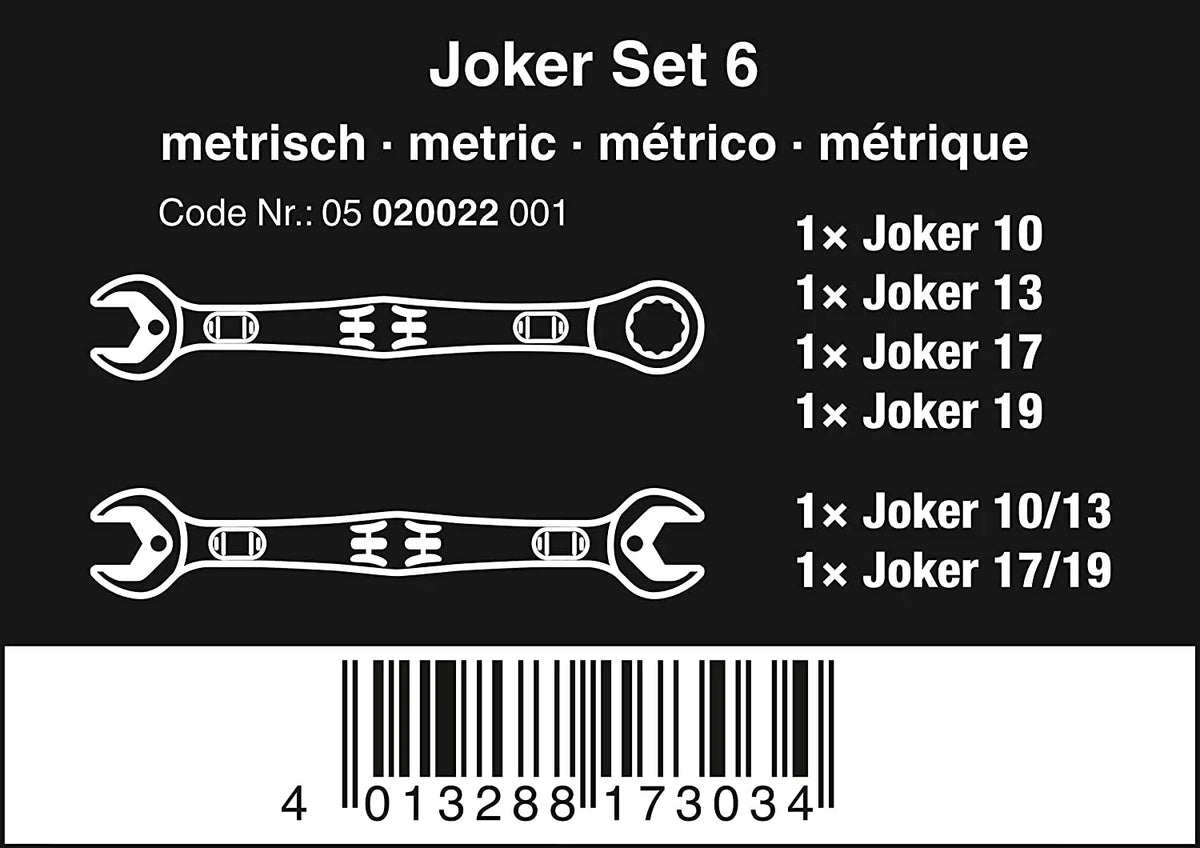 Wera Combo Wrench St,Steel,Chrome,Standard 05020022001