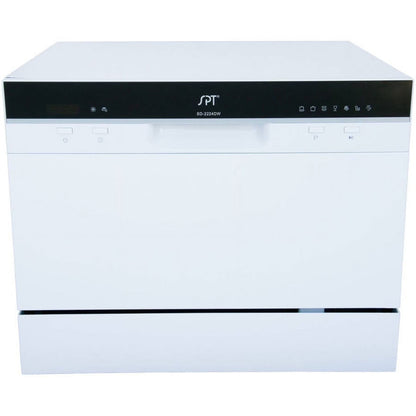 6 Place Settings Silver Countertop Dishwasher with Delay Start and LED display