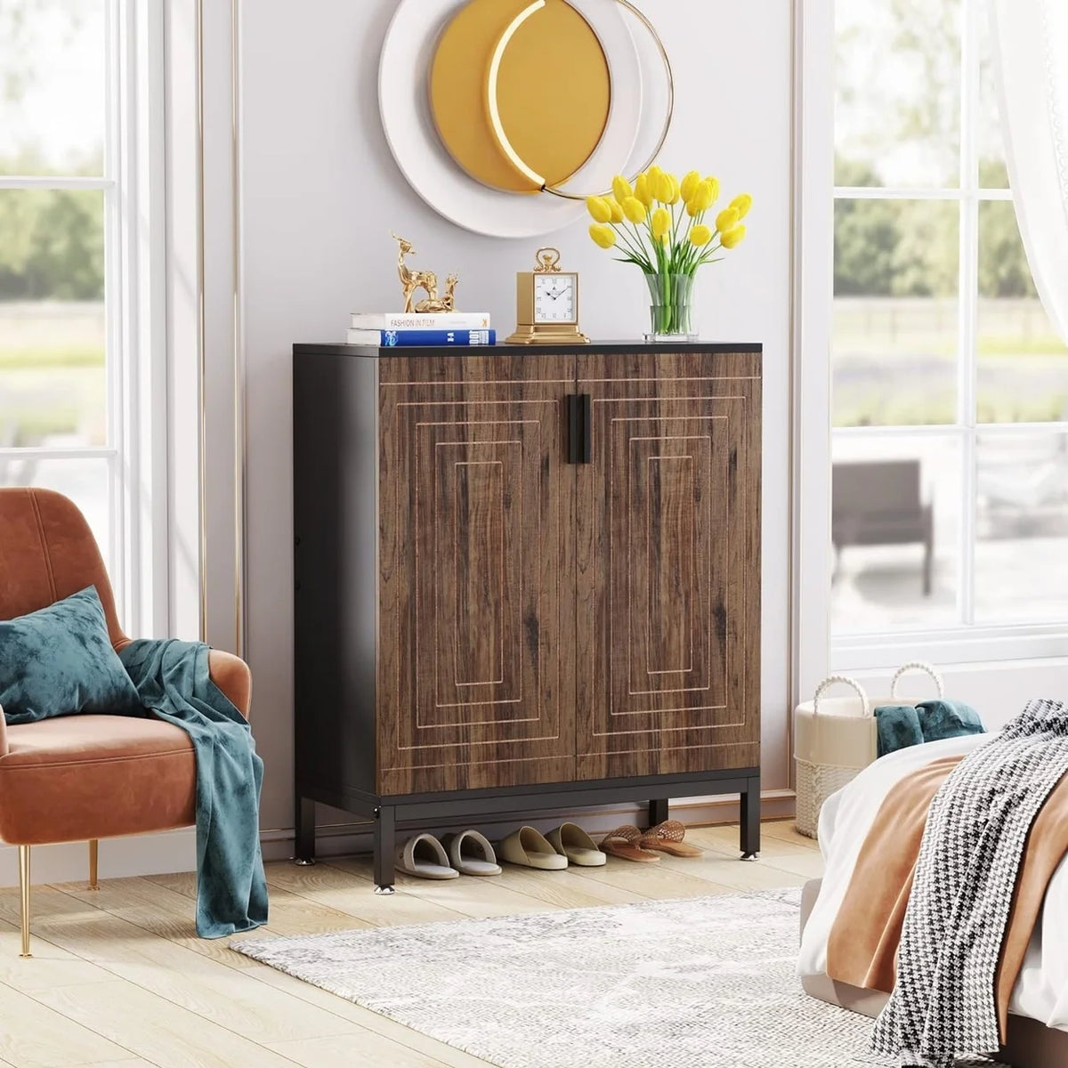 Tribesigns 20 Pairs Shoe Storag Cabinet for Entryway