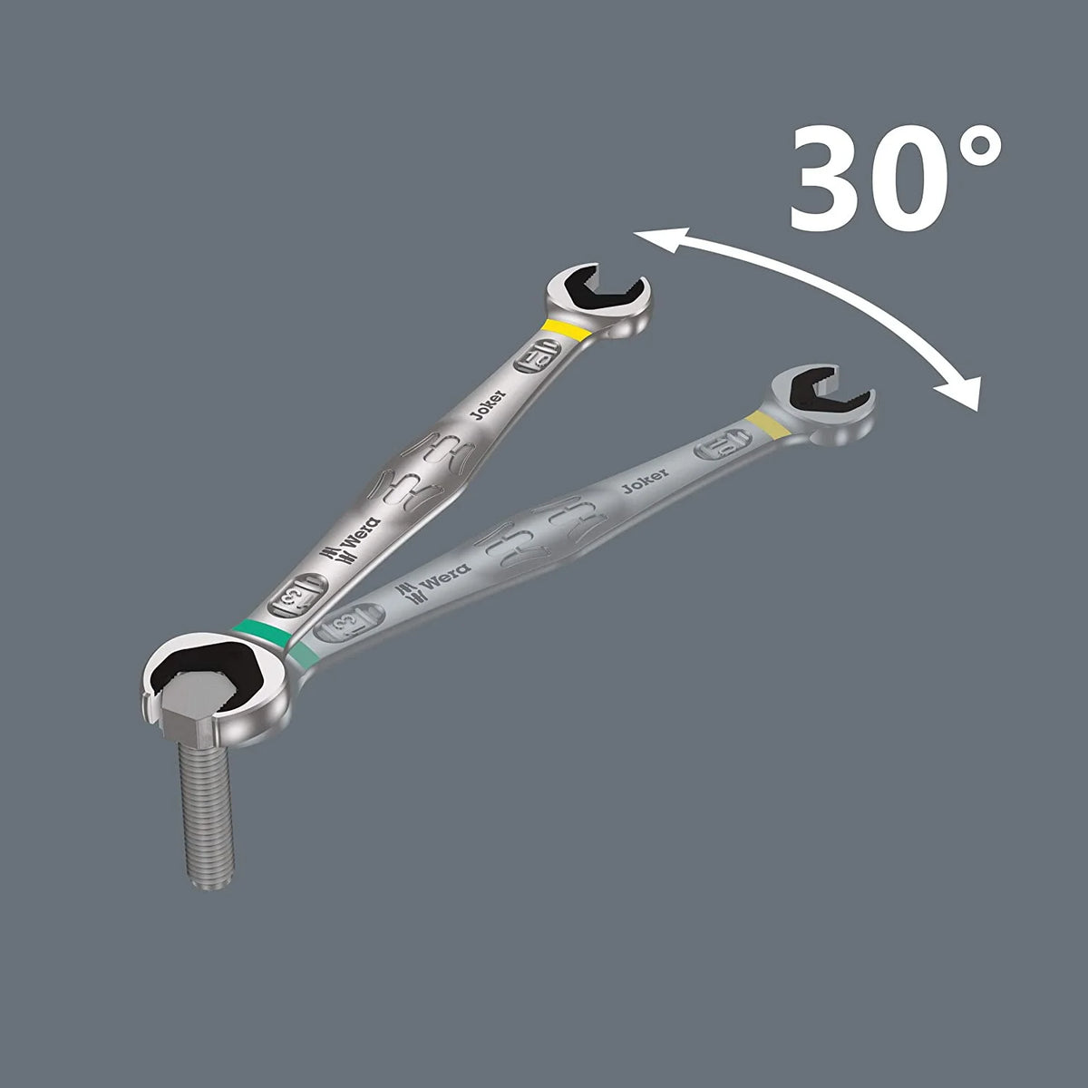 Wera Combo Wrench St,Steel,Chrome,Standard 05020022001