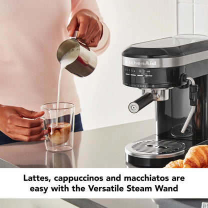 KitchenAid Metal Semi-Automatic Espresso Machine, Empire Red, KES6503