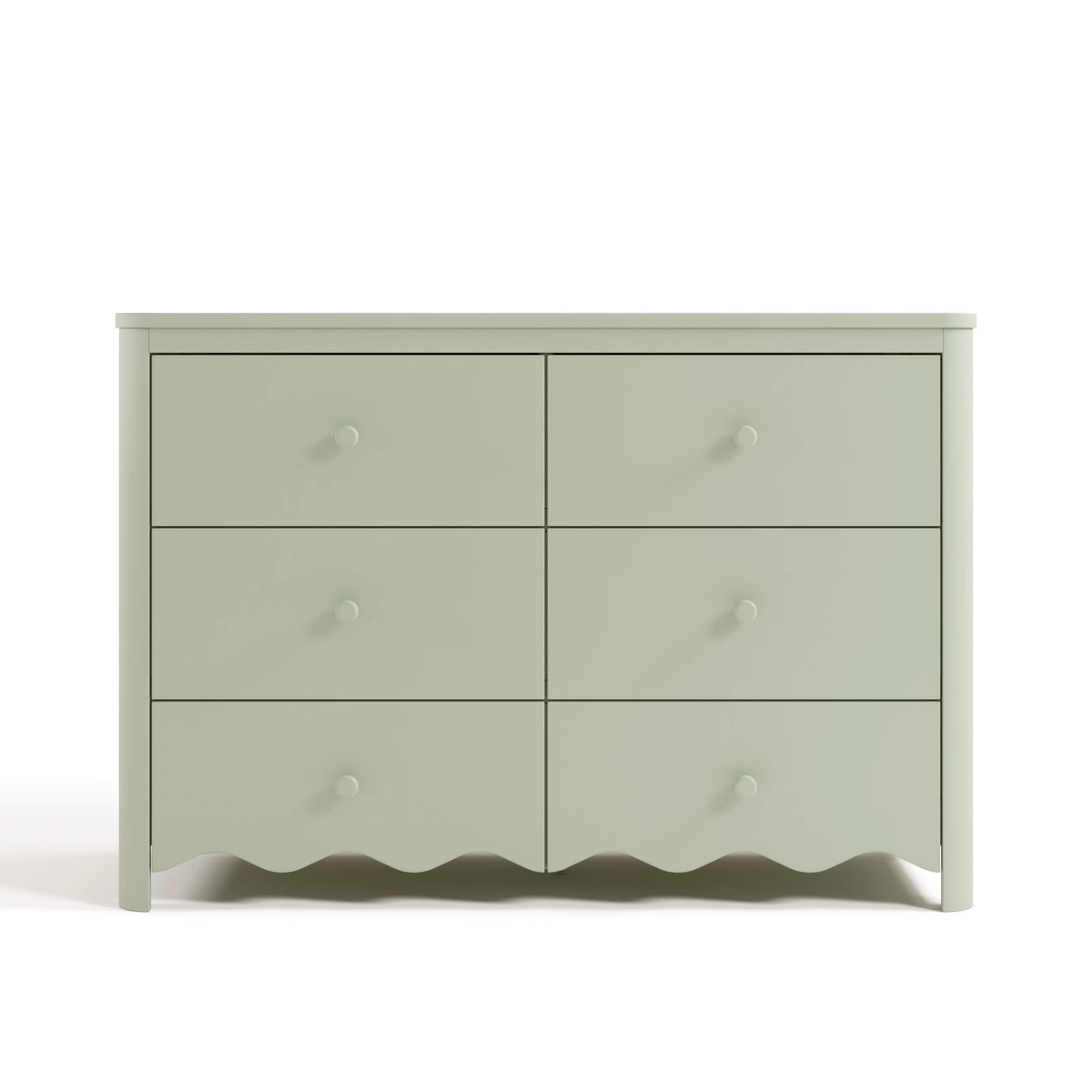 Storkcraft Casablanca 6 Drawer Nursery Dresser, Sage