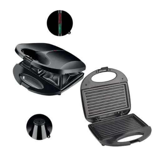 Sandwich Toaster 2 Slice Non-Stick Plates Panini Maker
