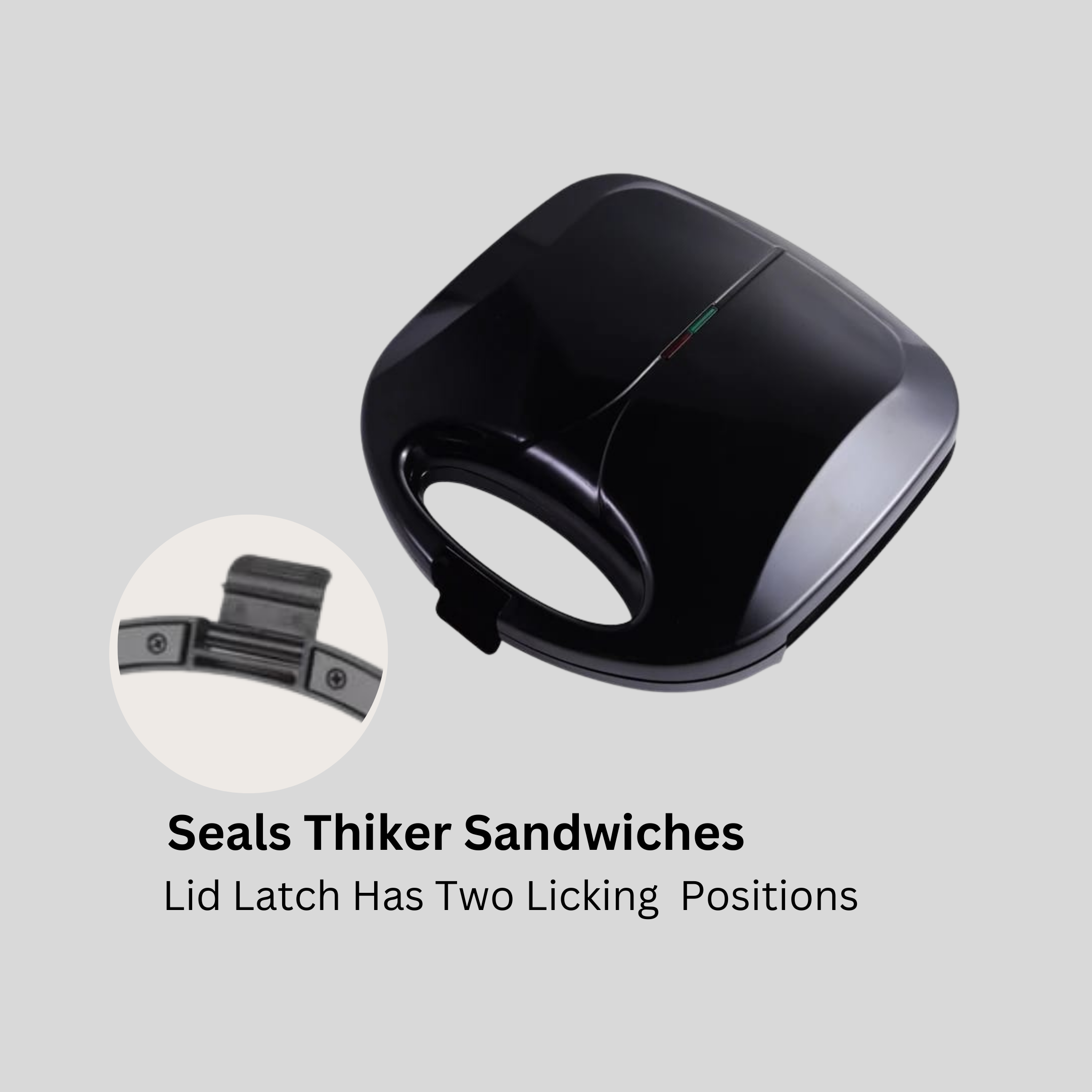 Sandwich Toaster 2 Slice Non-Stick Plates Panini Maker