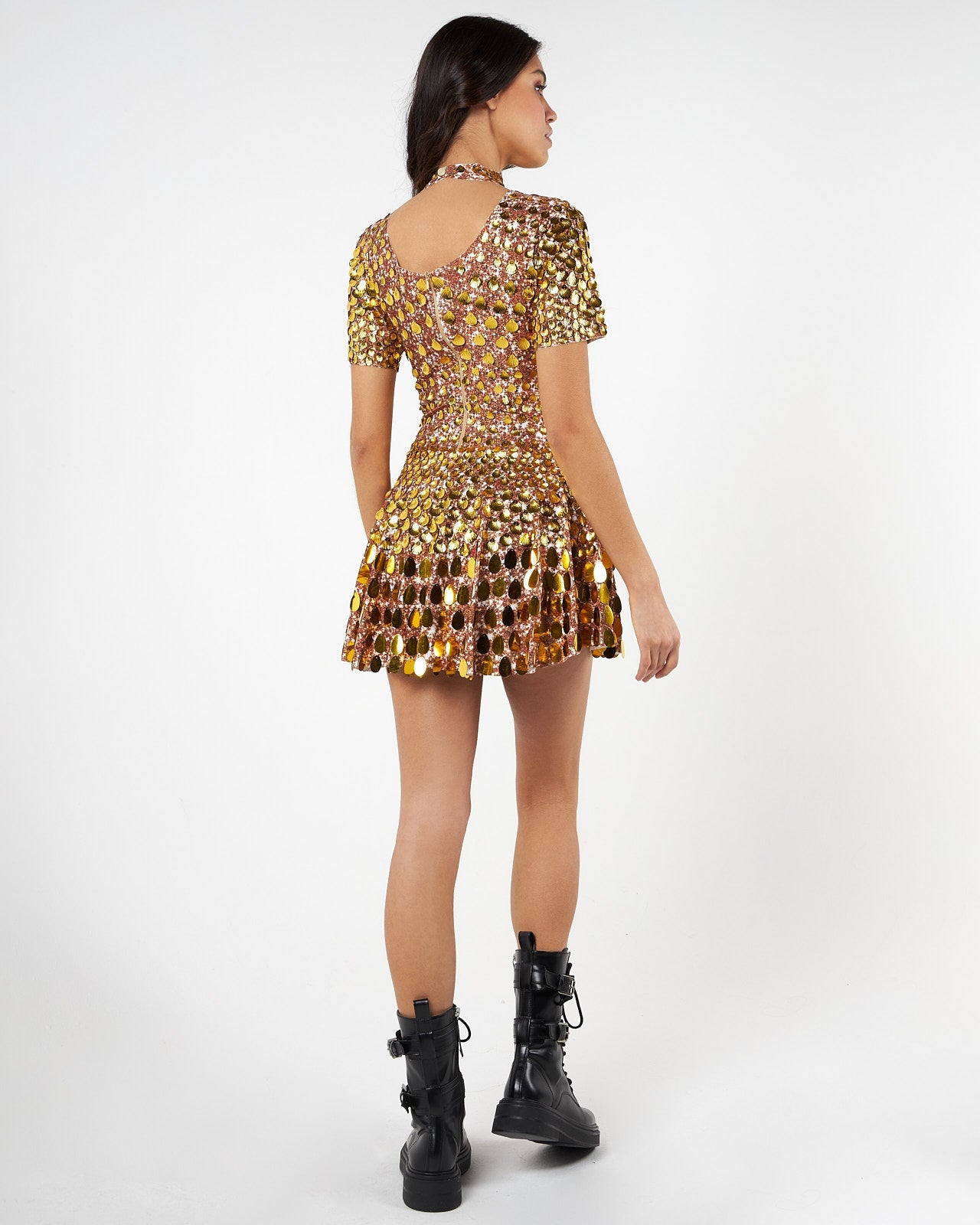 NALA Gold Midi Dress by Retail Agenda