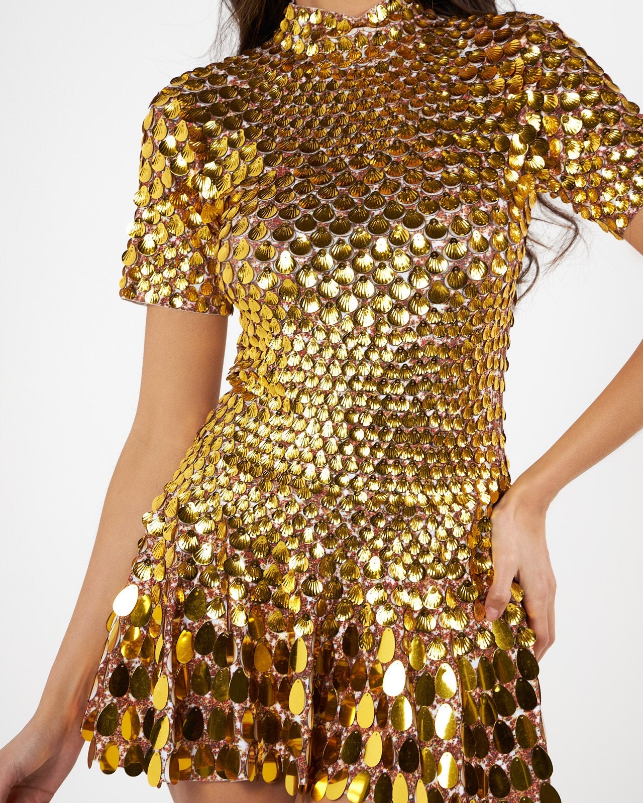 NALA Gold Midi Dress by Retail Agenda