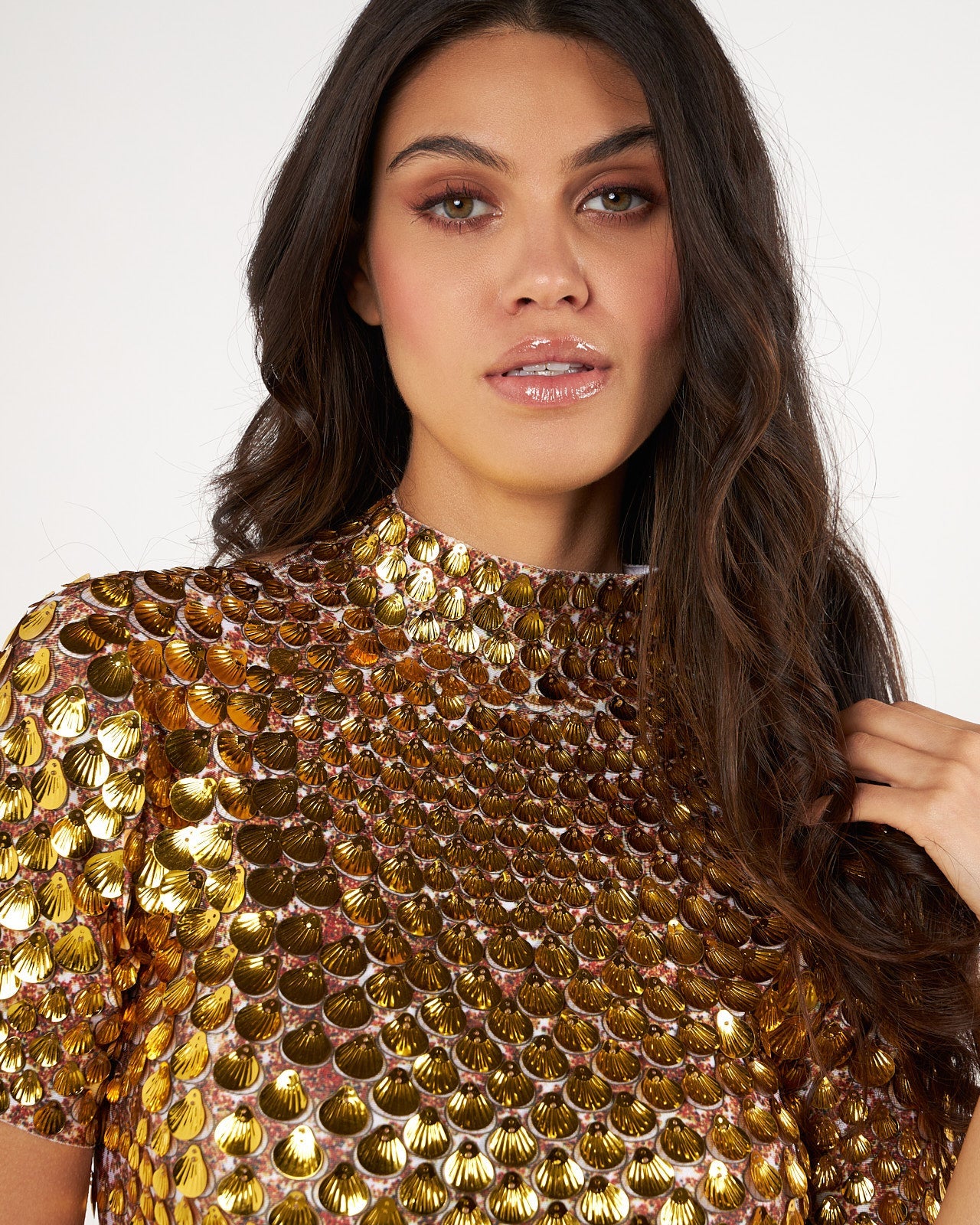 NALA Gold Midi Dress by Retail Agenda