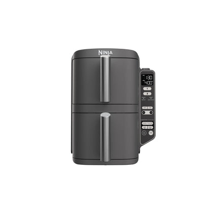 Ninja DoubleStack XL 2-Basket Air Fryer, DoubleStack Technology Cooks 4 Foods at Once, Space Saving Design, 10 QT, 4-in-1, Smart Finish & Match Cook, SL400