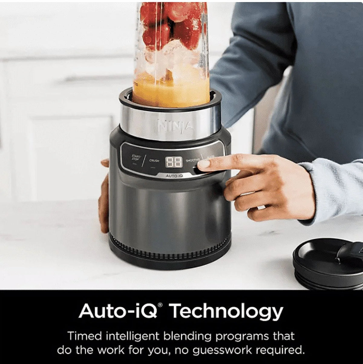 Ninja Nutri-Blender Pro with Auto-iQ, Personal Blender, CL401A