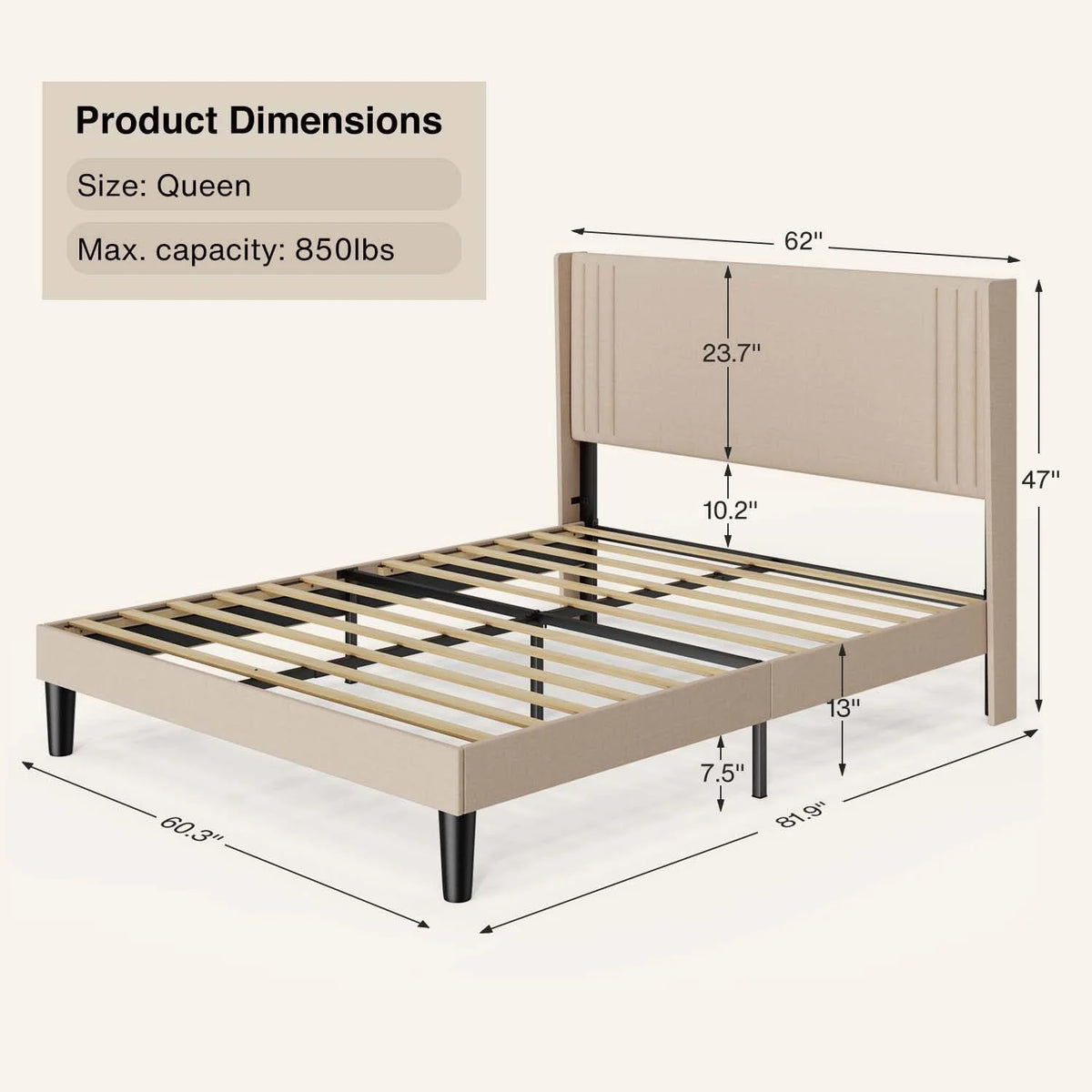 Bedroom Furniture Set - Includes Queen Bed Frame, 4-Drawer Dresser Set of 2 & 3 Seat Futon Sofa - Modern Storage Solution for Stylish Home Decor
